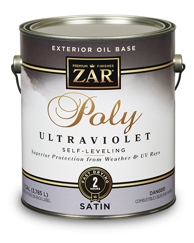 Лак для наружных работ Зар Zar Ultra exterior Полиуретановый, ударопрочный п/мат. 0,95л в строительном магазине