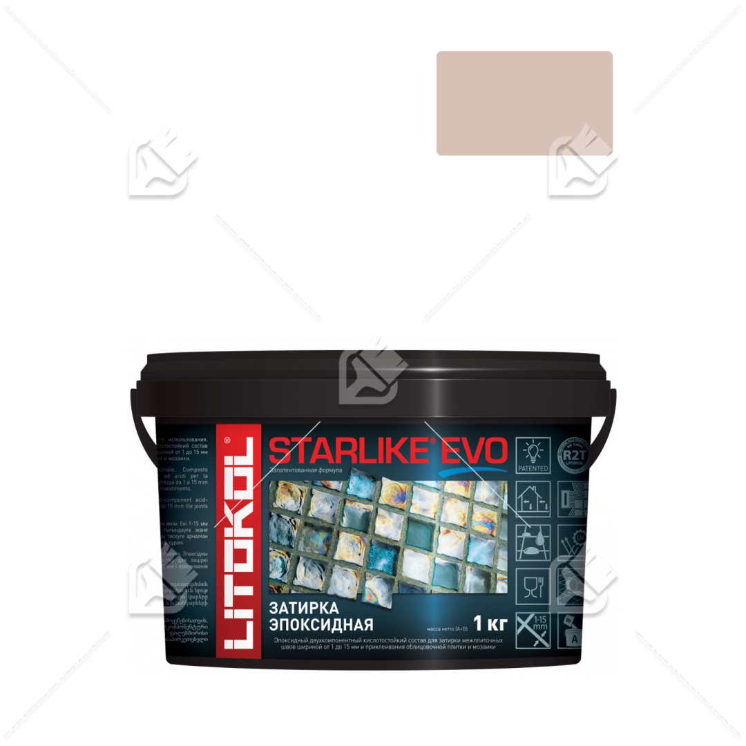Затирка Litokol Starlike Evo S500 пудровый розовый 1кг