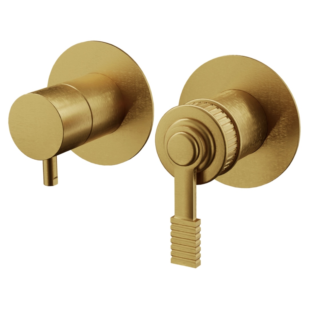 Смеситель для душа Remer Atelier AL93ZPBG, золото брашированное в строительном магазине