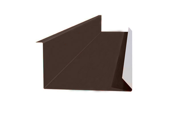 Примыкание для мягкой кровли VALORY темно-коричневый RR32 (0,5 сталь) - 2 м
