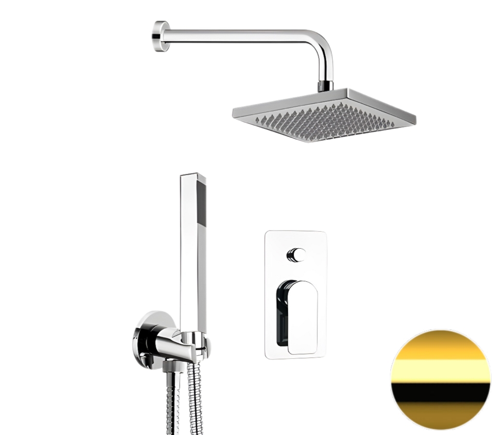 Душевая система Remer Infinity I09S08ODO, золото глянцевое в строительном магазине