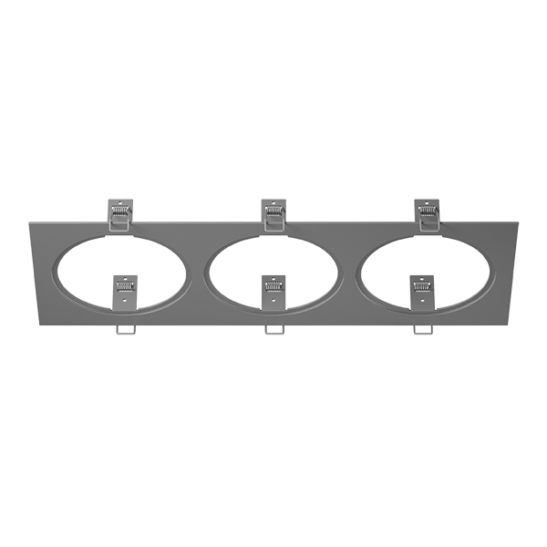 217839 Рамка INTERO 111 Triple QUADRO СЕРЫЙ в строительном магазине