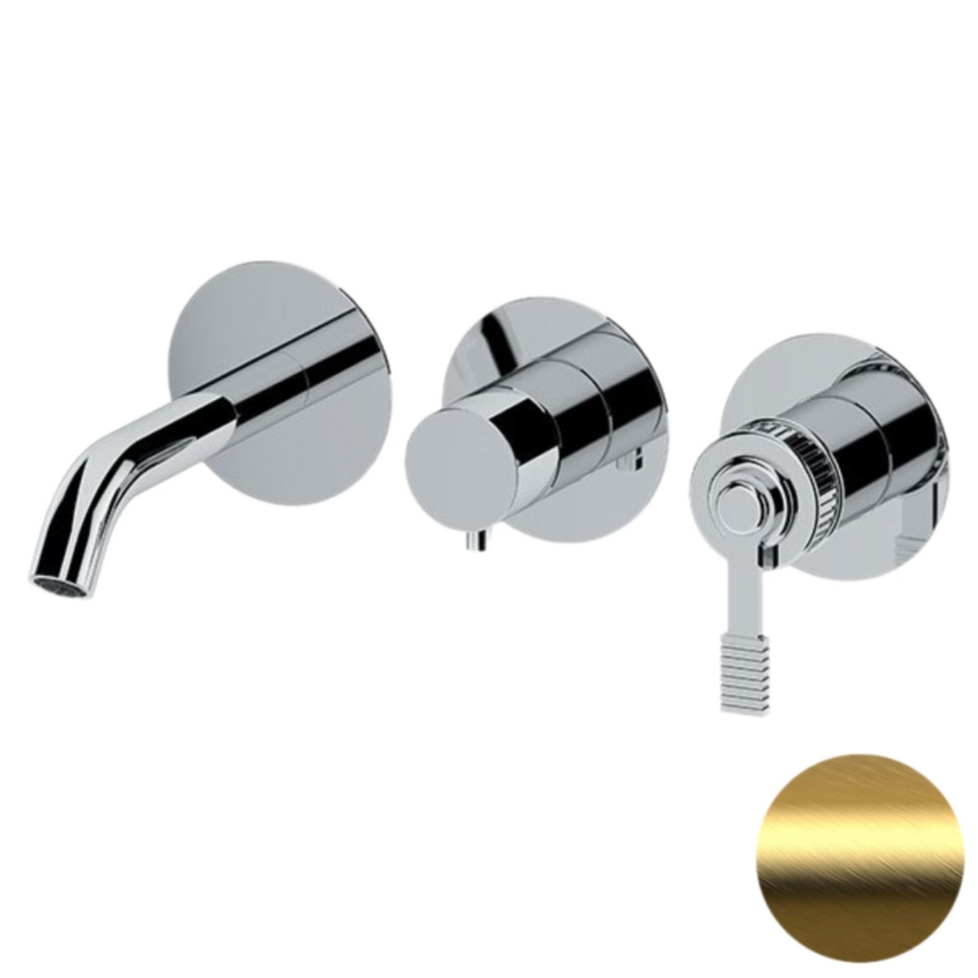 Смеситель для ванны Remer Atelier AL54D2PBG, золото брашированное в строительном магазине