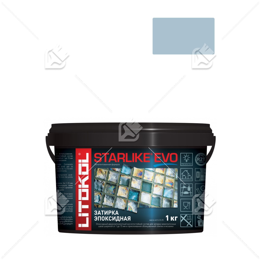 Затирка Litokol Starlike Evo S.400 зелёный шалфей 1кг