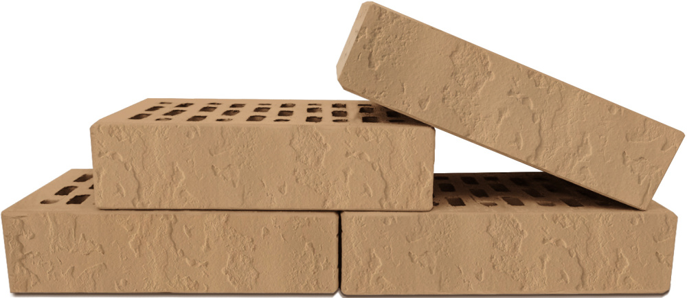 Кирпич облицовочный солома одинарный Терра Терекс