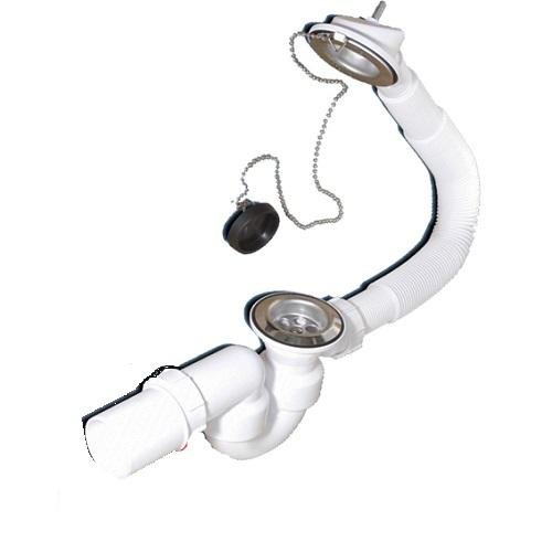 Сифон для ванны с раздвижным переливом Ø40/50мм McAlpine MRB1-EX в строительном магазине