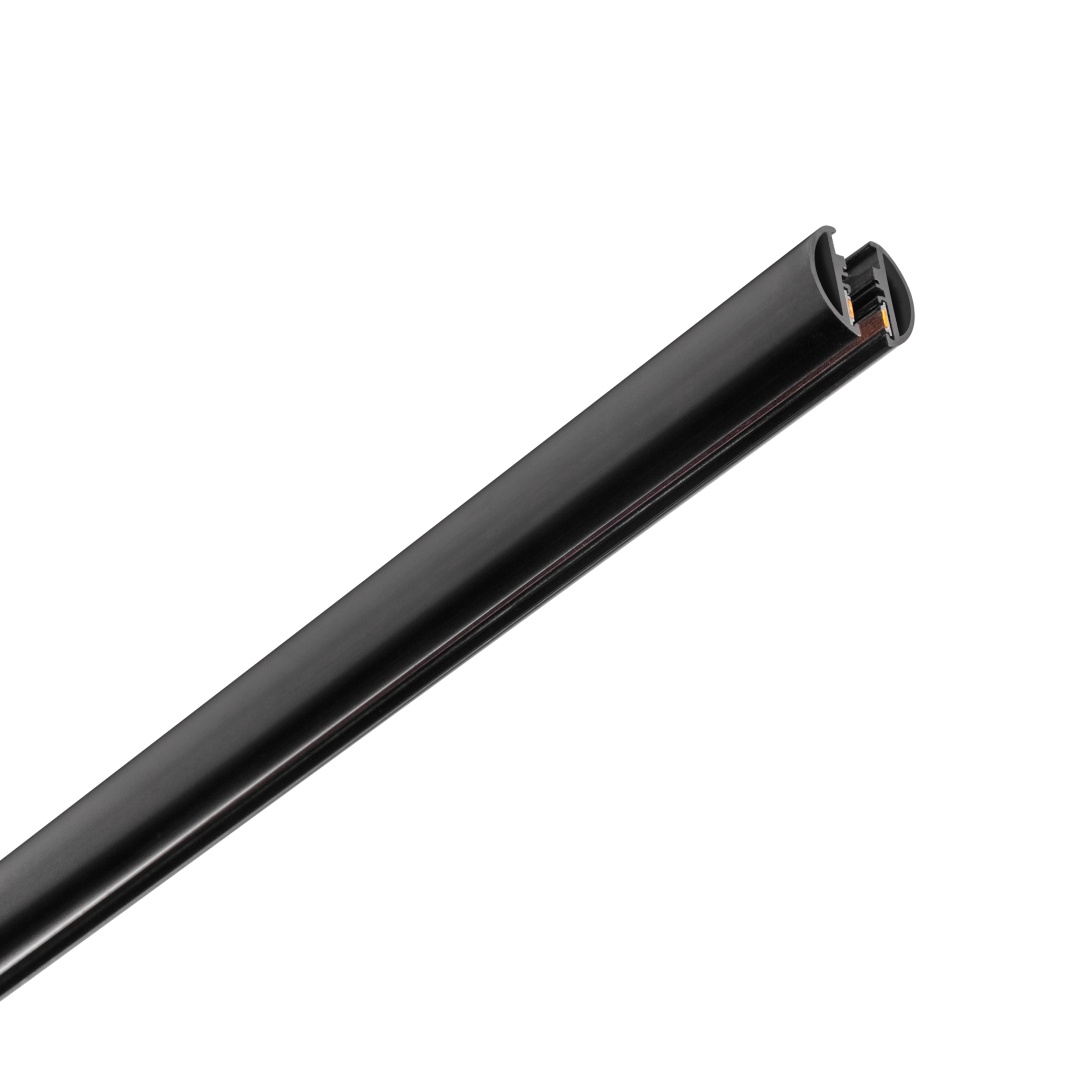 506437 Трек 24V двухконтактный однофазный круглый тип D LINEA 3м ЧЕРНЫЙ в строительном магазине