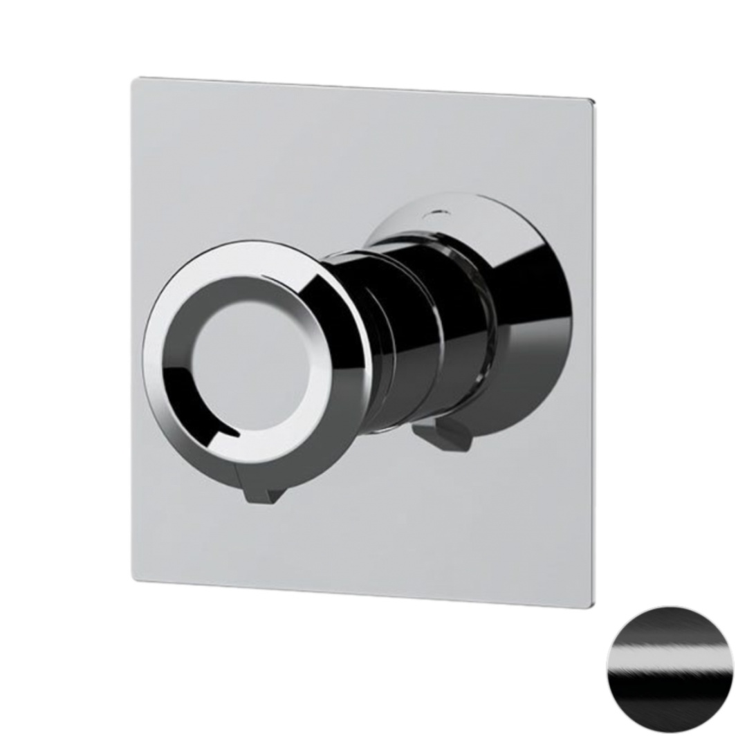 Смеситель для душа Remer Element ET30QCFP, черный брашированный хром в строительном магазине