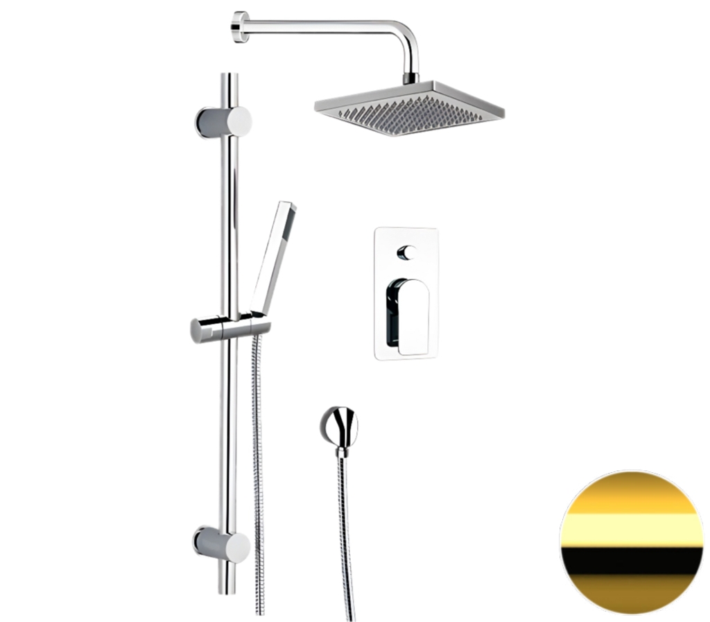 Душевая система Remer Infinity I09S07ODO, золото глянцевое в строительном магазине