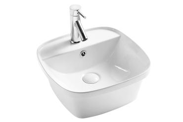 Раковина D&K Quadro DT1510916, 430x425x175мм, белый (DT1510916) в строительном магазине