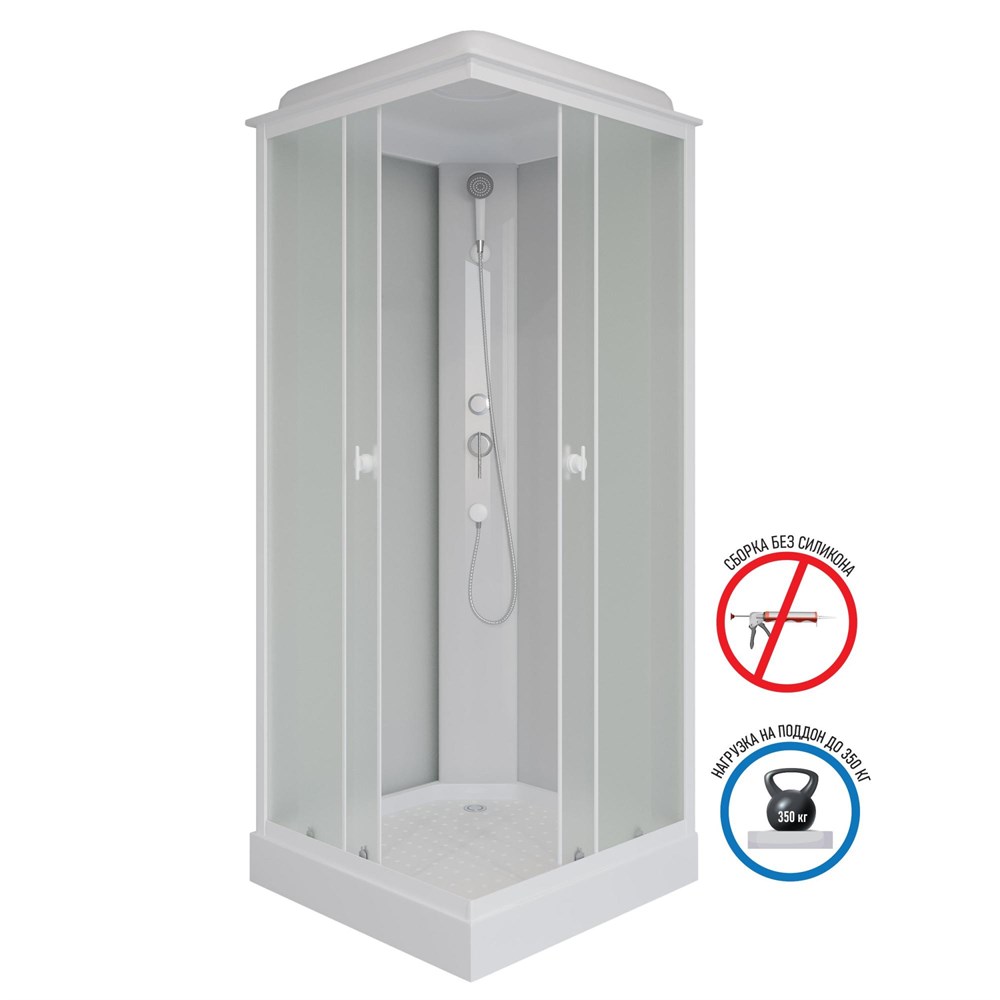 Душевая кабина Niagara Promo P90/13Q/MT (900х900х2150) в строительном магазине