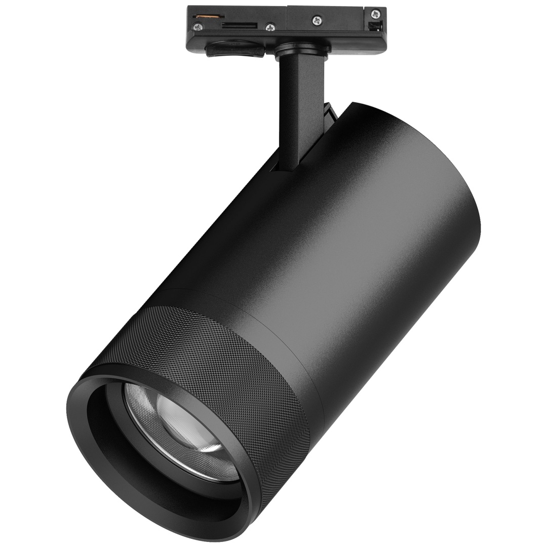 C4407SS Светильник CANNO PRO д/треков BARRA LED 40W 2800LM 20-55G ЧЕРНЫЙ 2700-4200-6000K IP20 с тонким адаптером (304407 + 592007-SS) в строительном магазине