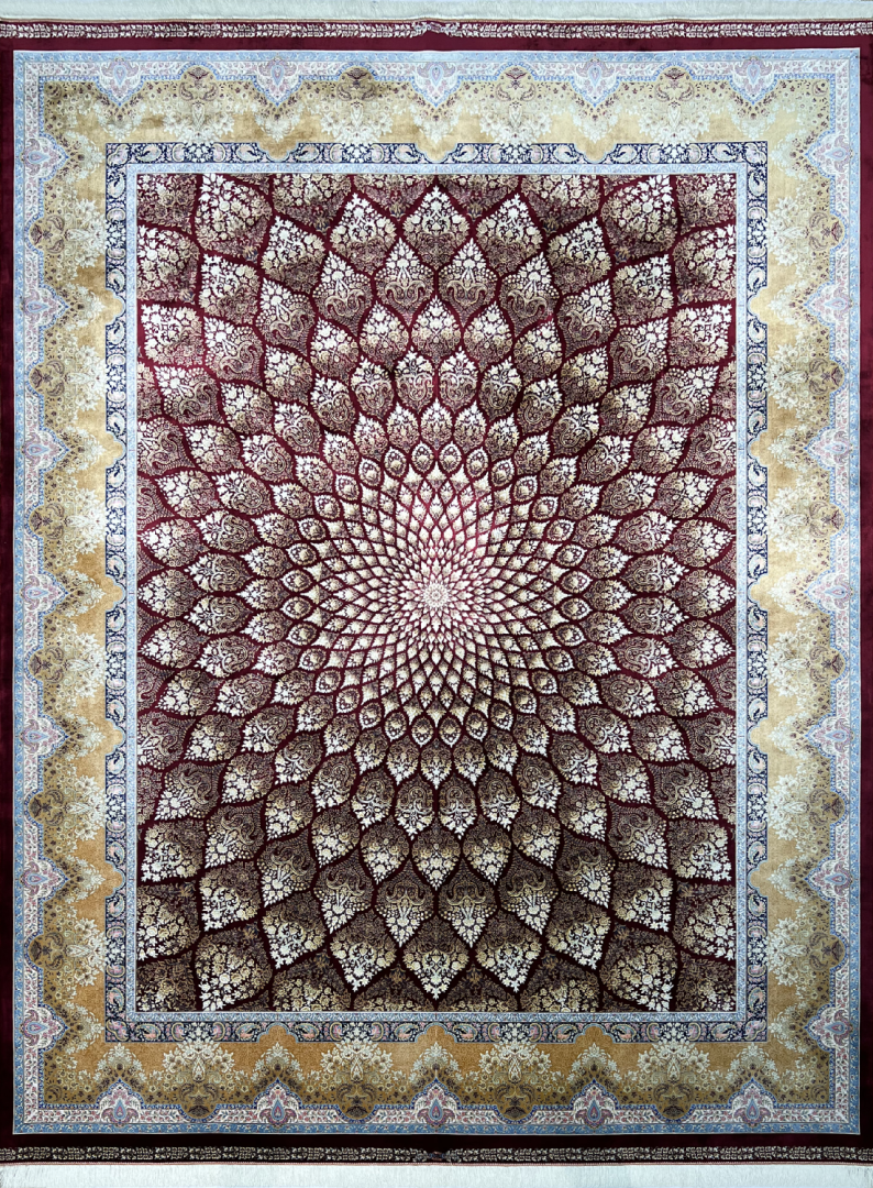 Авторский ковер 5599 BURGANDY RED GOLDEN в строительном магазине