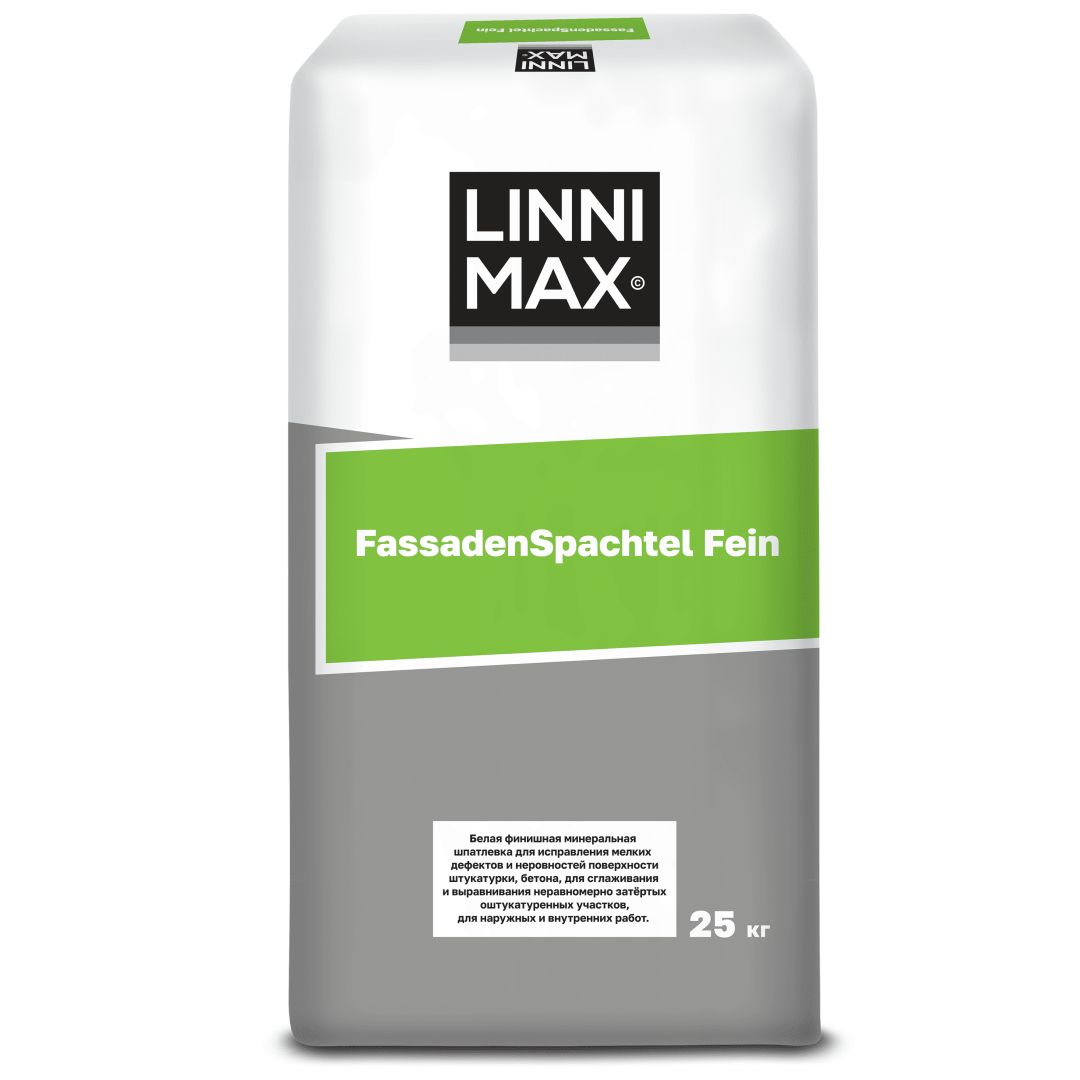 LINNIMAX Фассаден Шпахтель ФайнБелый