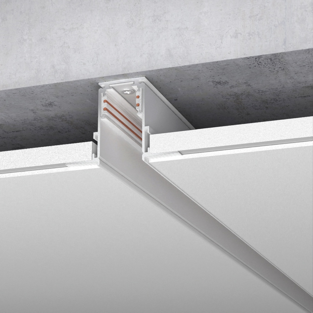 Шинопровод встраиваемый белый 3 м Slim Magnetic 85128/00 в строительном магазине