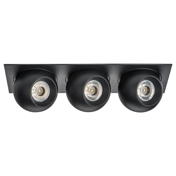 i537747474 Светильник INTERO LED 9W*3 850LM*3 24G ЧЕРНЫЙ 4000K (217537+217074+217074+217074) в строительном магазине