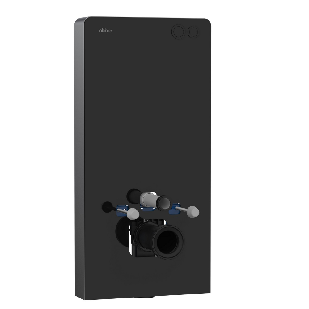 Инсталляционный модуль внешнего монтажа ABBER AC0107MB для подвесного унитаза, черный в строительном магазине