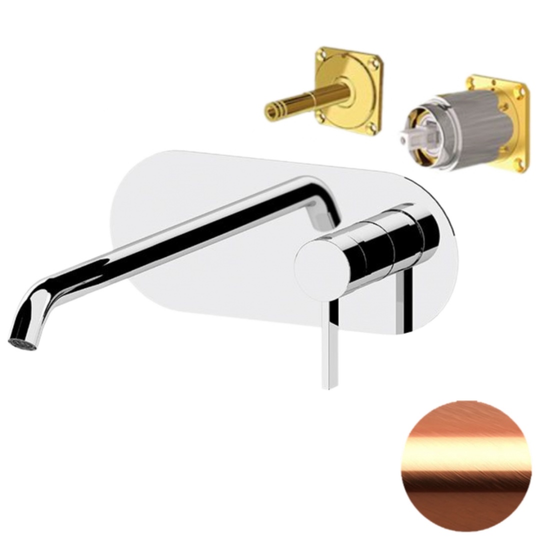 Смеситель для раковины Remer Metrica MC15KBRP, медь брашированная в строительном магазине