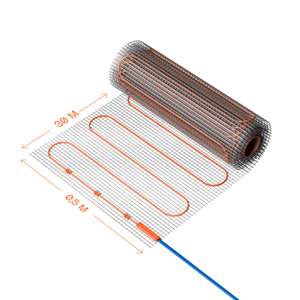 Нагревательный мат VLT01-150-15 в строительном магазине