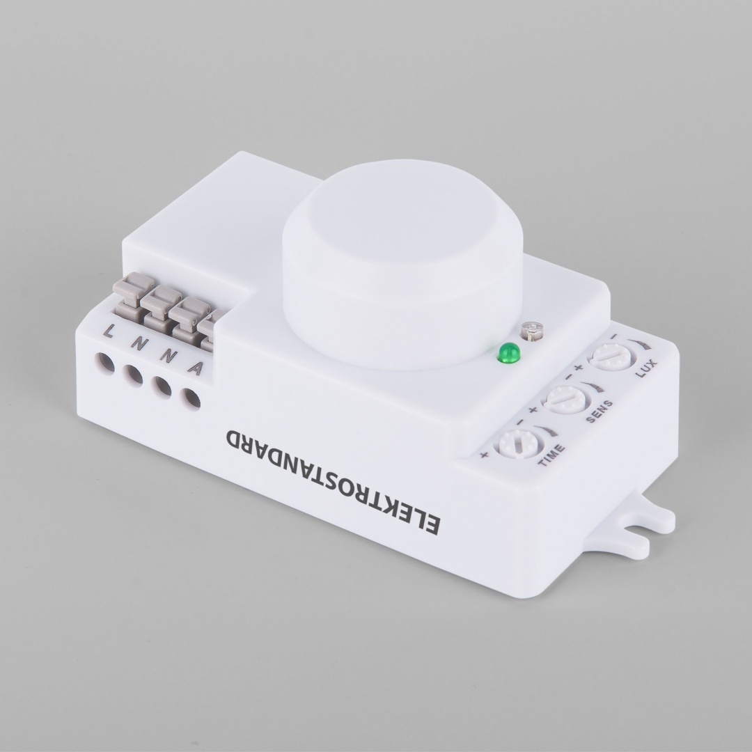 Микроволновый датчик движения 10м 1200W 360° IP20 Белый SNS-M-13 белый в строительном магазине