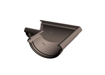 LUX Угол желоба универсальный 90 гр Docke ПВХ Шоколад