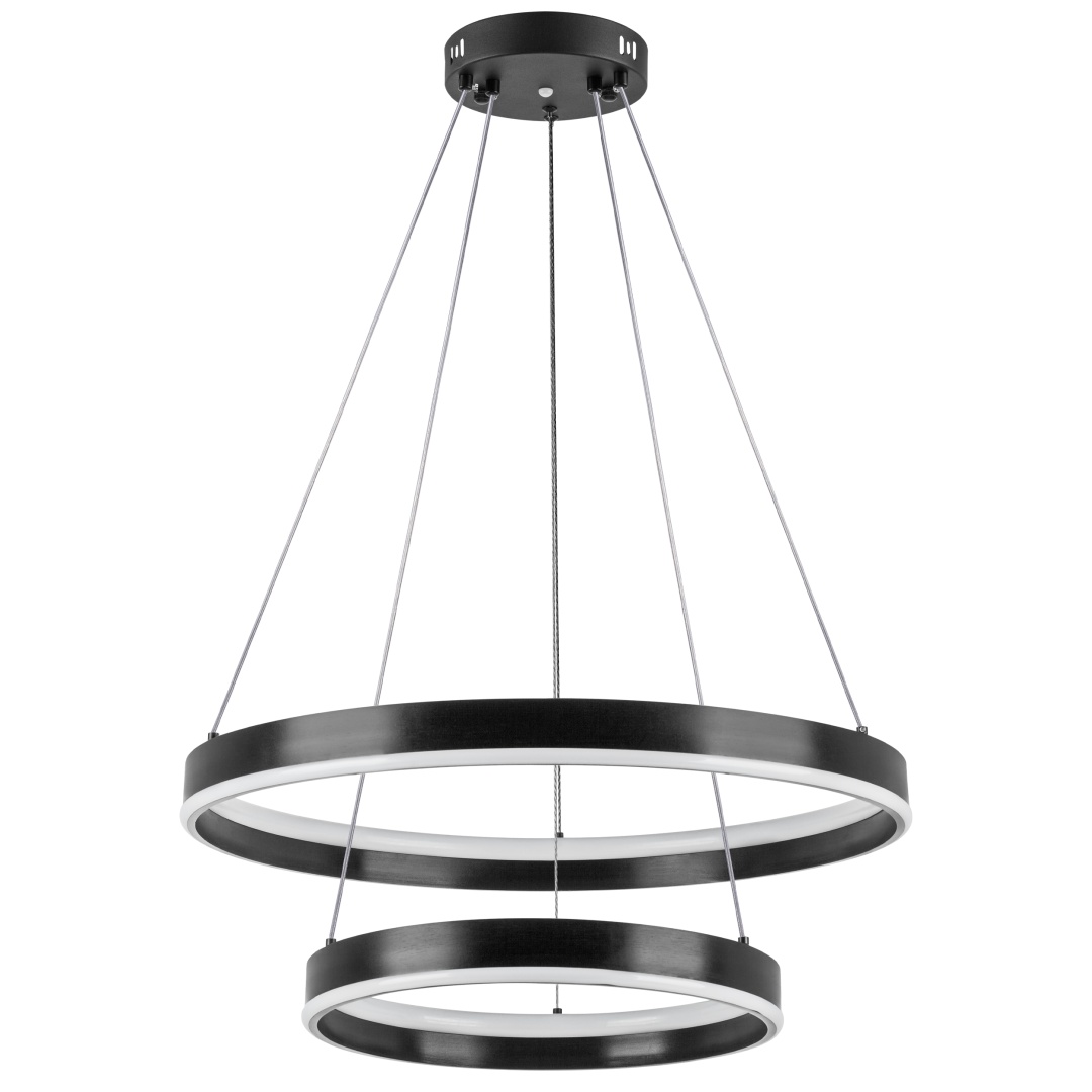 736427 Люстра ROTONDA 165W LED 5040LM 120G ЧЕРНЫЙ 3000-6000K в строительном магазине