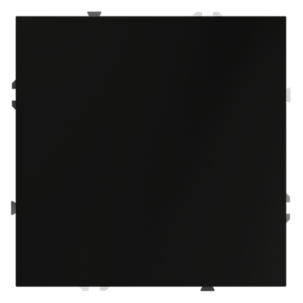 Заглушка VOLTUM S70 с суппортом, (черный матовый) в строительном магазине