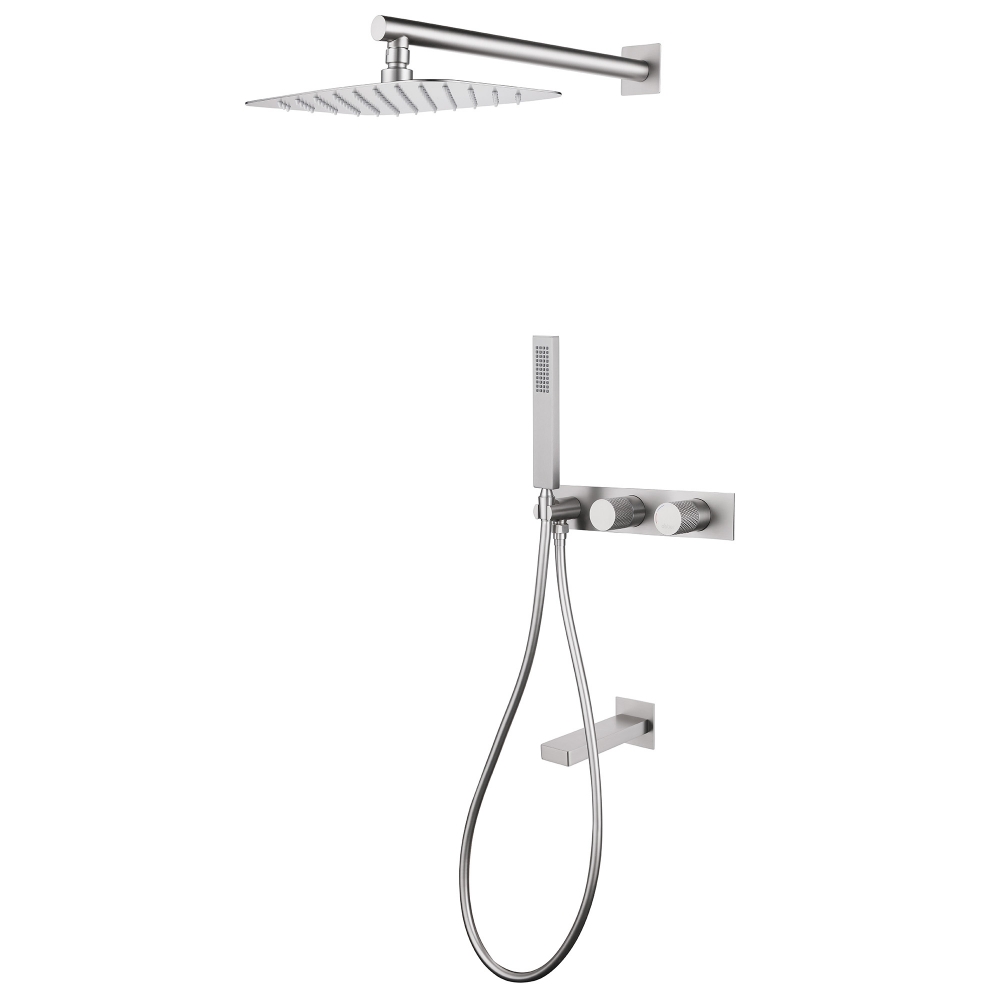 Душевая система ABBER Rund AF8717SP скрытого монтажа с изливом, сатин в строительном магазине