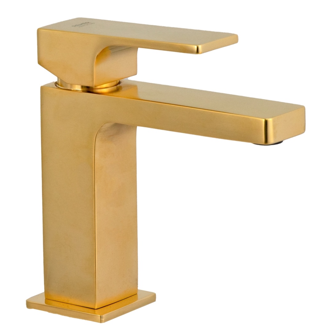 Смеситель для раковины Remer Absolute AU12BG, золото брашированное в строительном магазине