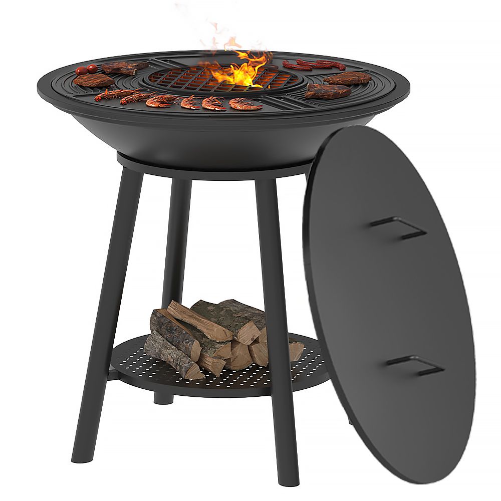 Чугунный Fantastic Grill Везувий Ø 700 Престиж (чаша+подставка престиж+плита Gurman Ø700+крышка) в строительном магазине