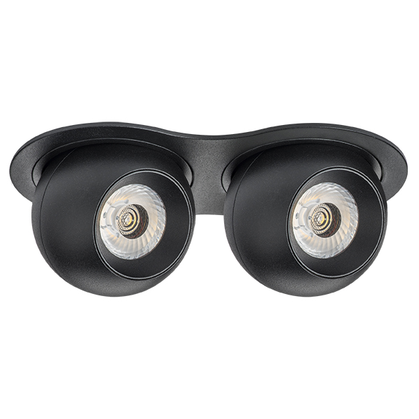 i6277272 Светильник INTERO LED 9W*2 850LM*2 24G ЧЕРНЫЙ 3000K (217627+217072+217072) в строительном магазине