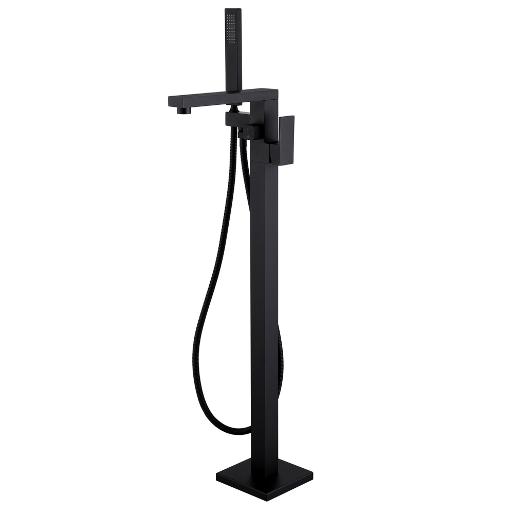 Смеситель ABBER Daheim AF8215B напольный, черный матовый в строительном магазине