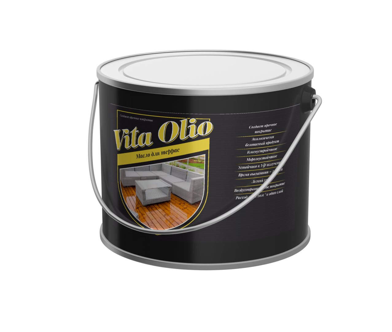 Масло для террас VITA OLIO 10л в строительном магазине