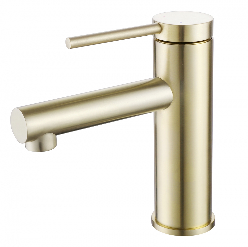 Смеситель ABBER Emotion AF8810G для раковины, золото матовое в строительном магазине