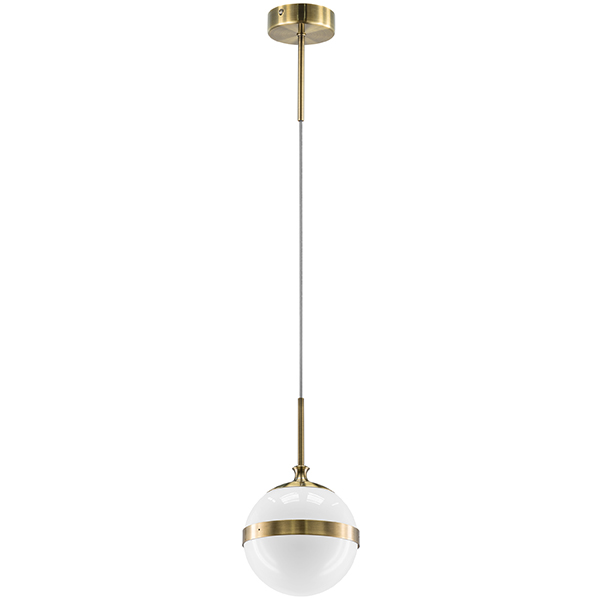 813111 Подвес GLOBO 1х40W E14 electroplating bronze/white в строительном магазине