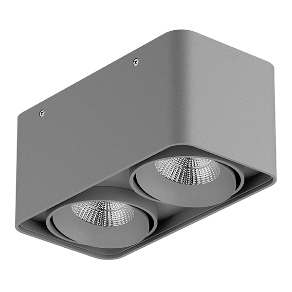 052129-IP65 Светильник MONOCCO LED 2х10W 1200LM 30G СЕРЫЙ 4000K в строительном магазине