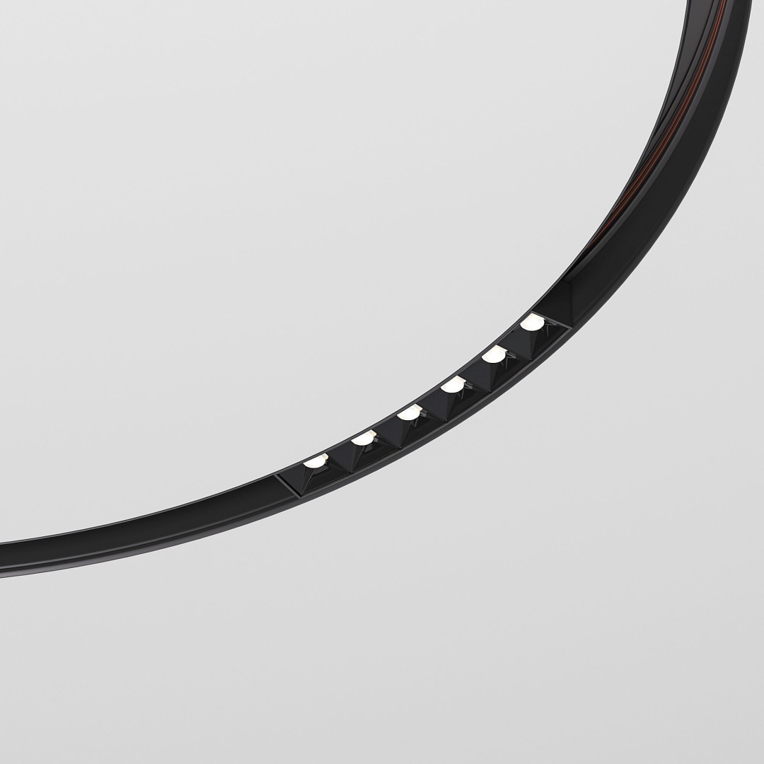 Slim Magnetic Трековый светильник для радиусного шинопровода 6W 4200K Intenso чёрный Ø 800мм 85183/01 в строительном магазине