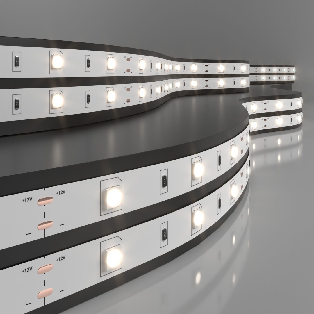 Светодиодная лента 12 В 7,2 Вт/м 30 Led/м 5050 IP20, дневной белый 4200К, 5 м Лента светодиодная 12V 7,2W 30Led 5050 IP20 дневной белый, 5м в строительном магазине
