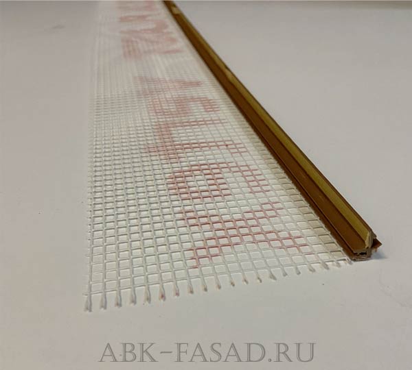Профиль «ПВХ с сеткой» (светло-коричневый)светло-коричневый