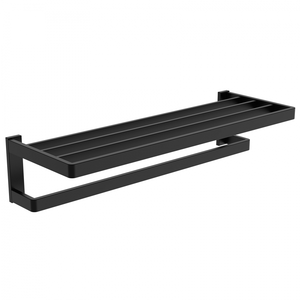 Полка для полотенец ABBER Westen AA1758B черная матовая в строительном магазине