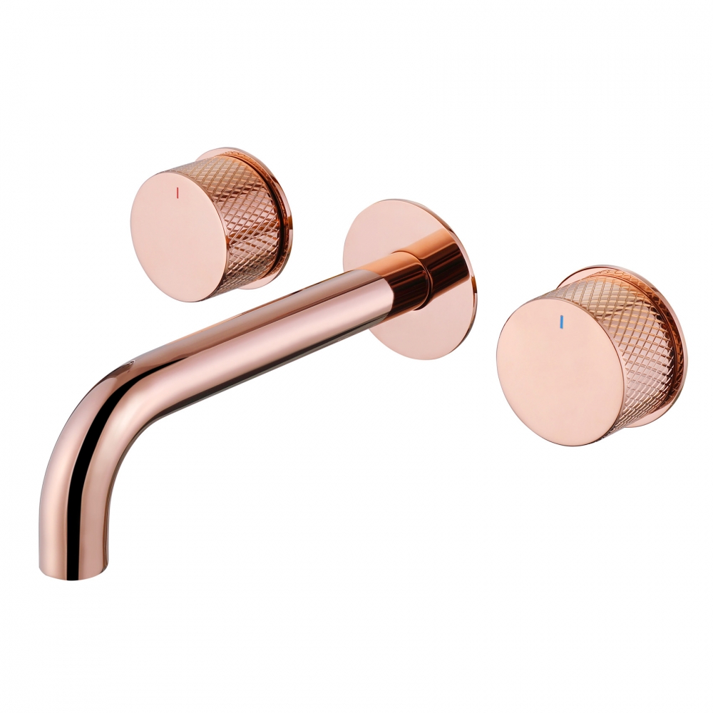 Смеситель ABBER Wasser Kreis AF81122RG для раковины скрытого монтажа, розовое золото в строительном магазине