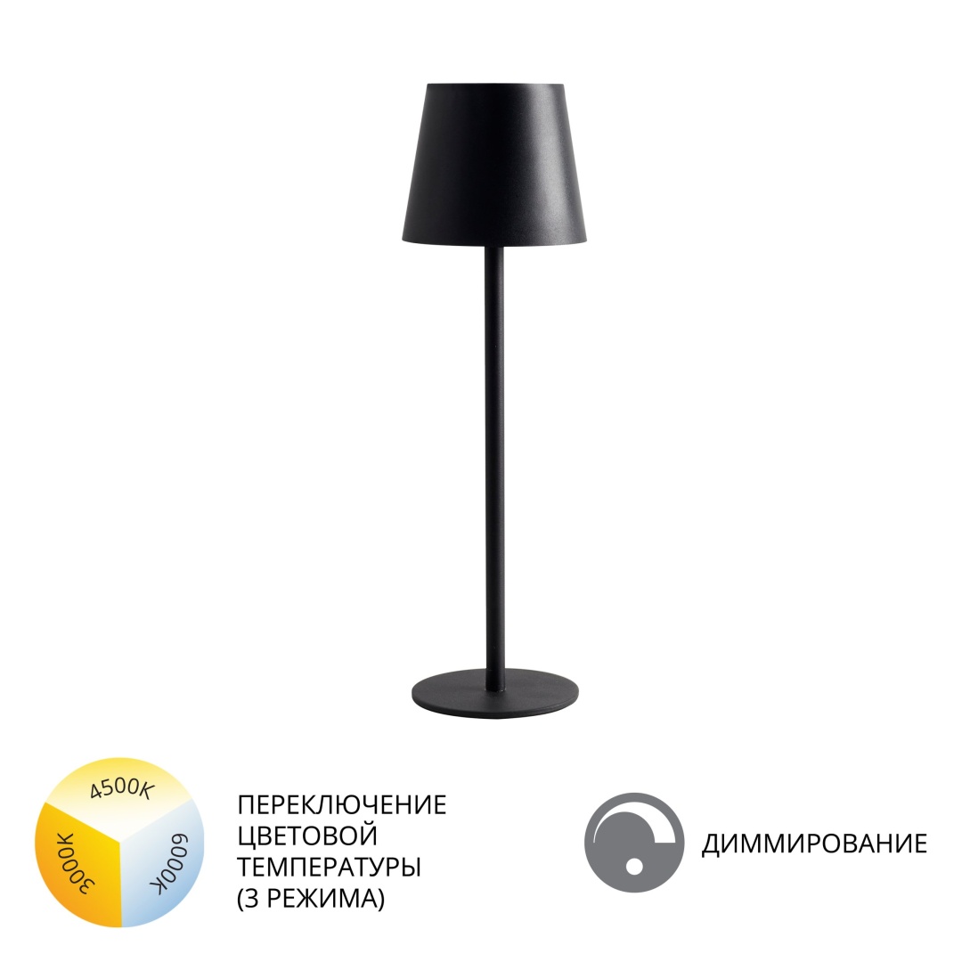 Уличный настольный светильник Arte Lamp FUYUE A1614LT-1BK в строительном магазине