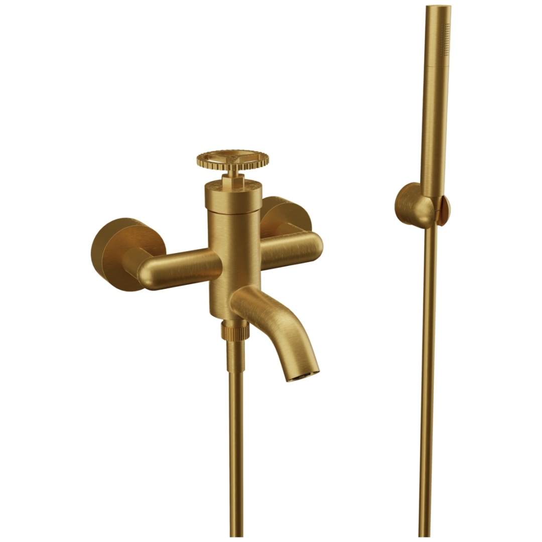 Смеситель для ванны Remer Chrono CH02BG, золото брашированное в строительном магазине