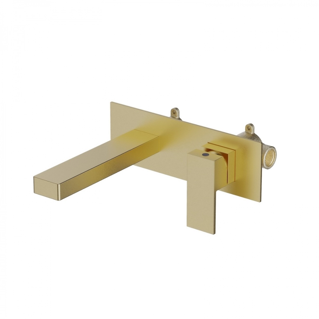 Смеситель для раковины встроенный Timo Selene золото матовое (2071/17SM) в строительном магазине