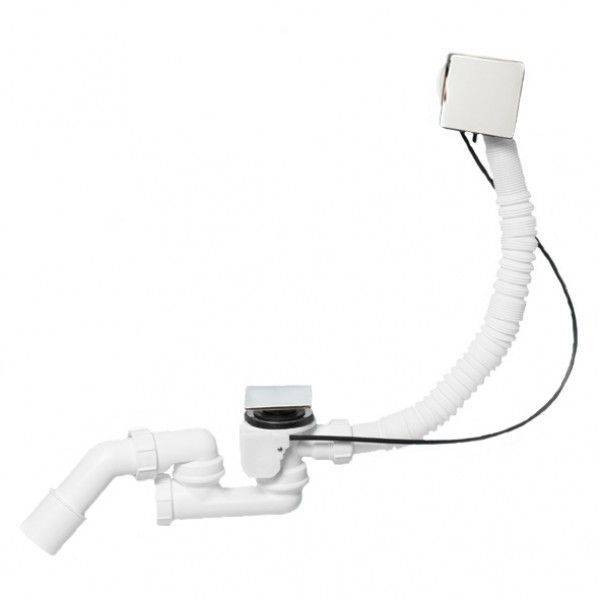 Сифон для ванны полуавтомат хром квадратный 1 1/2-40/50 MRB14CBSQ-PB McAlpine в строительном магазине