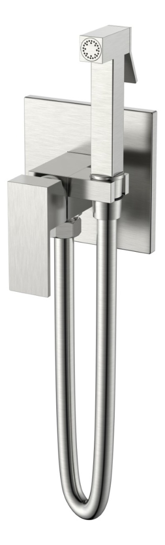 Гигиенический душ Boheme Qubic Brushed Nickel 477-NB в строительном магазине