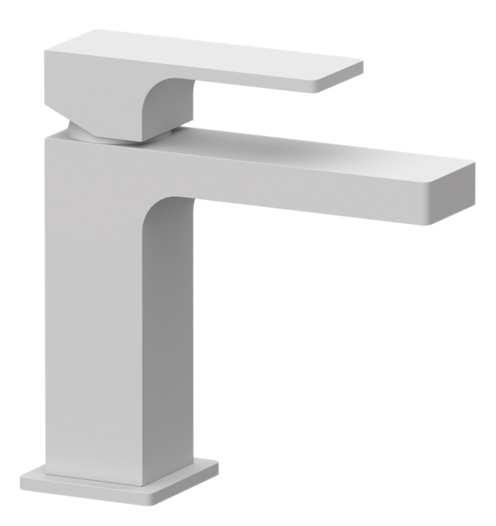 Смеситель для раковины Remer Absolute AU12BO, белый матовый в строительном магазине