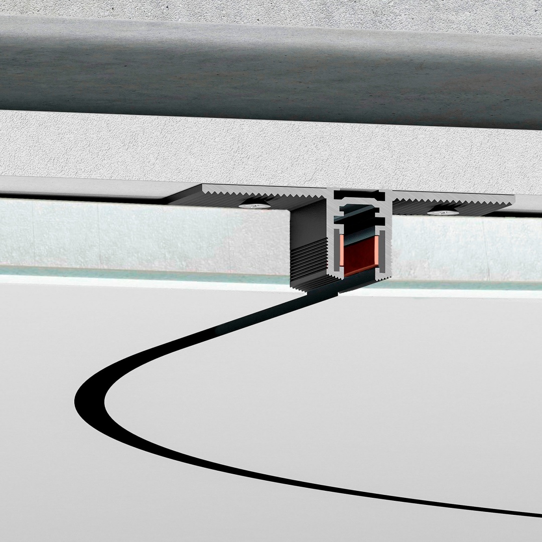 Mini Magnetic Шинопровод под ГКЛ 12,5 мм черный Ø600 85219/00 в строительном магазине