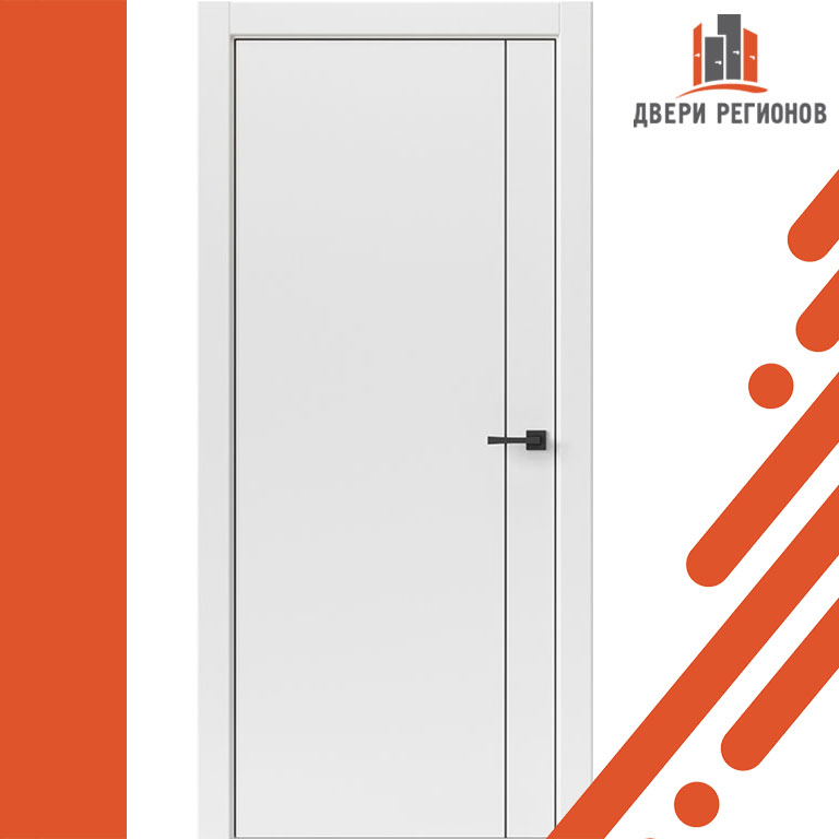 Дверь межкомнатная Тамбурат Лайт Геометрия (Tamburat Light Geometry) 4303 Лофт Белый Глухая в строительном магазине