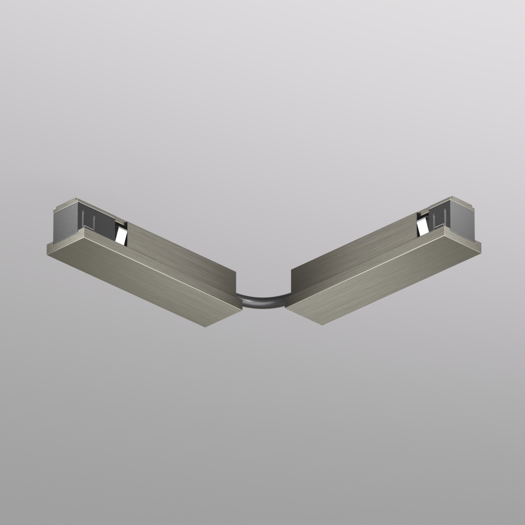 TR5724-DN Электрический коннектор для трека SHINE BASE 90° стена-потолок с поворотом трека под произвольным углом, темный никель, алюминий в строительном магазине